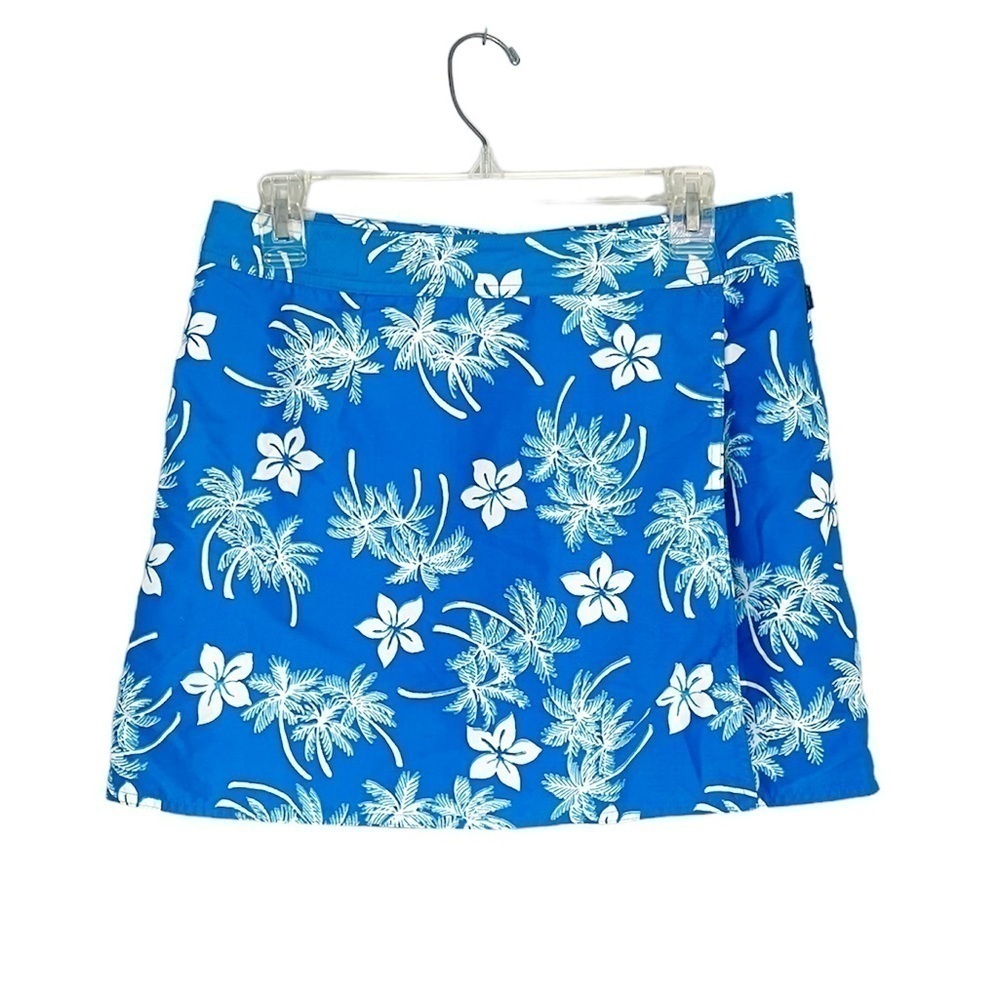 Vintage St.John’s Bay Adjustable Velcro Hawaiian Tropical Floral Skirt Medium